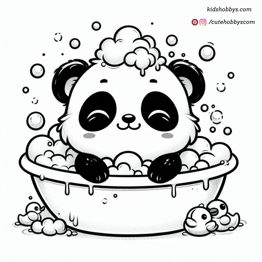 Panda Bubble bath