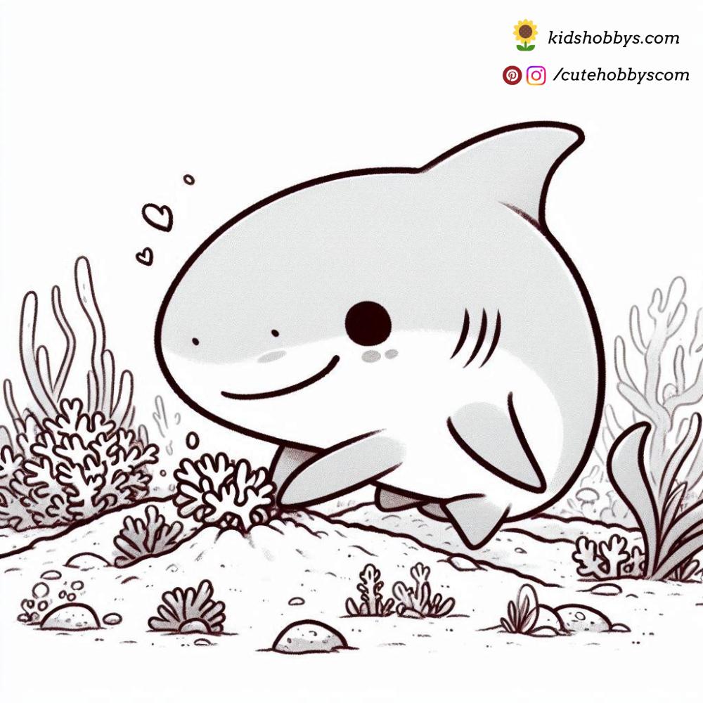 Baby Shark Plants a Beautiful Coral Garden with Tender Care and a Loving Smile