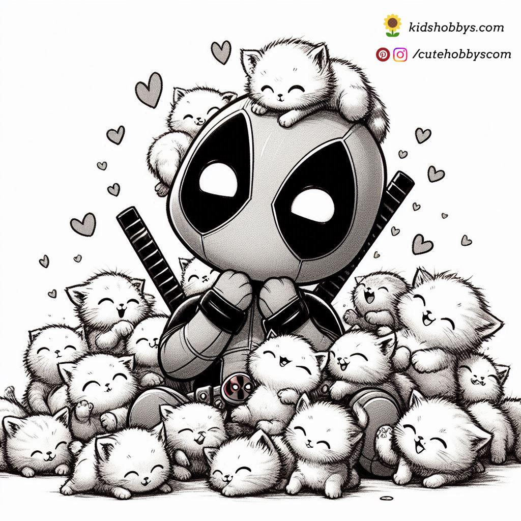 Deadpool’s Cat Cuddles🐾