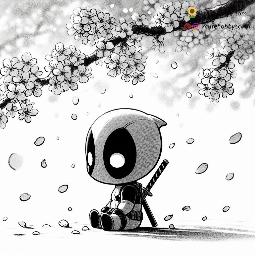 Deadpool’s Cherry Blossom Stroll🌸