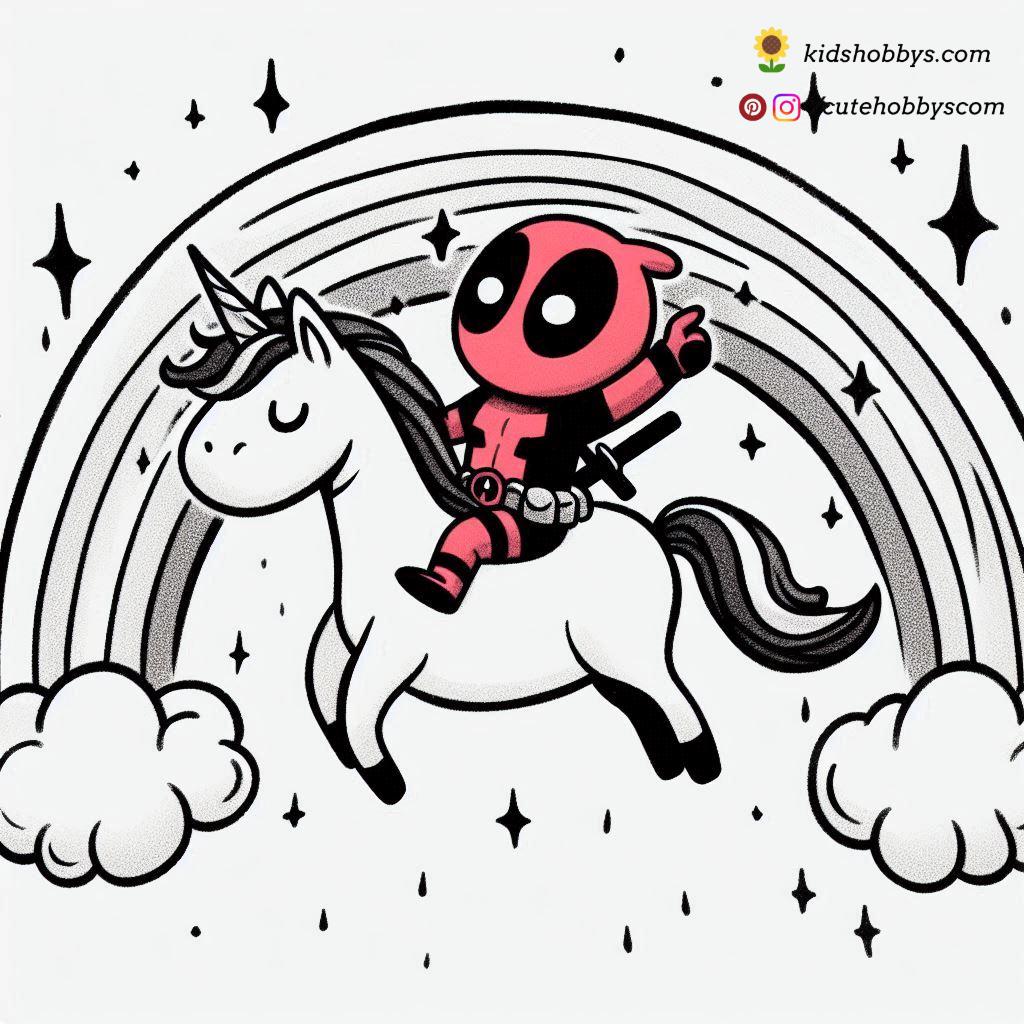 Deadpool’s Magical Unicorn Ride🦄