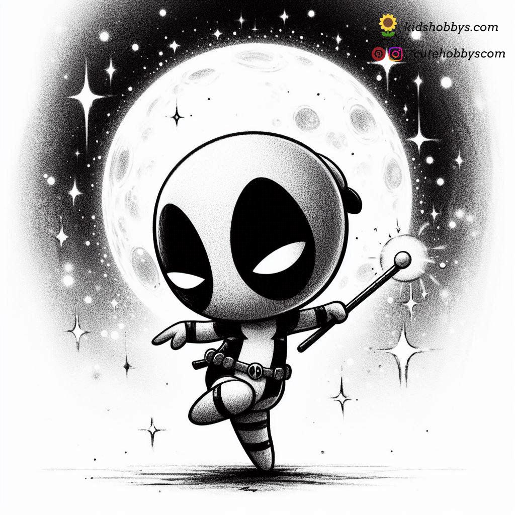 Deadpool’s Moonlit Dance🌙