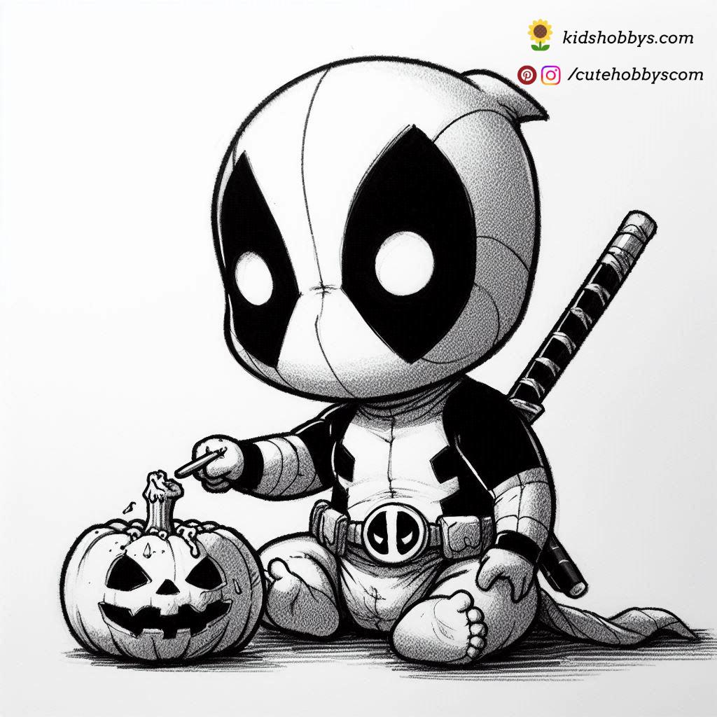 Deadpool’s Pumpkin Carving Fun🕯️