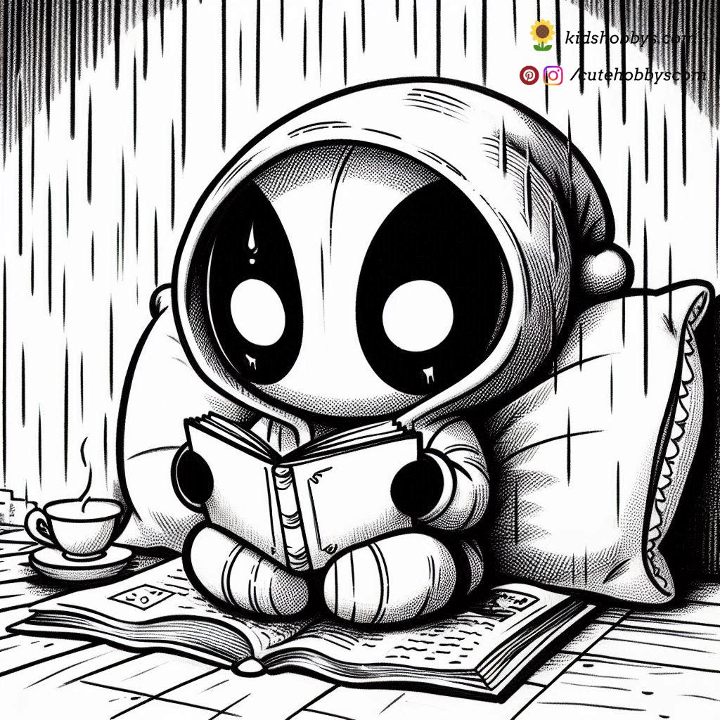 Deadpool’s Rainy Day Reading- Getting Lost in a Book🌧️