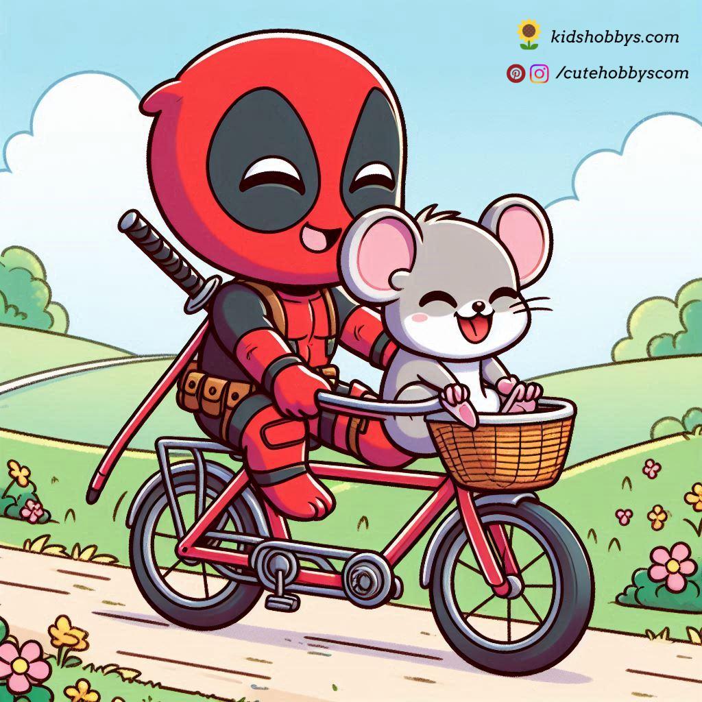 Deadpool’s Tandem Bicycle Adventure🚲