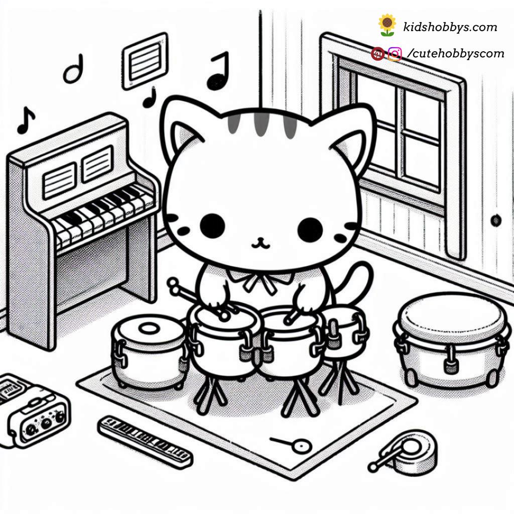 Drum Master kittie