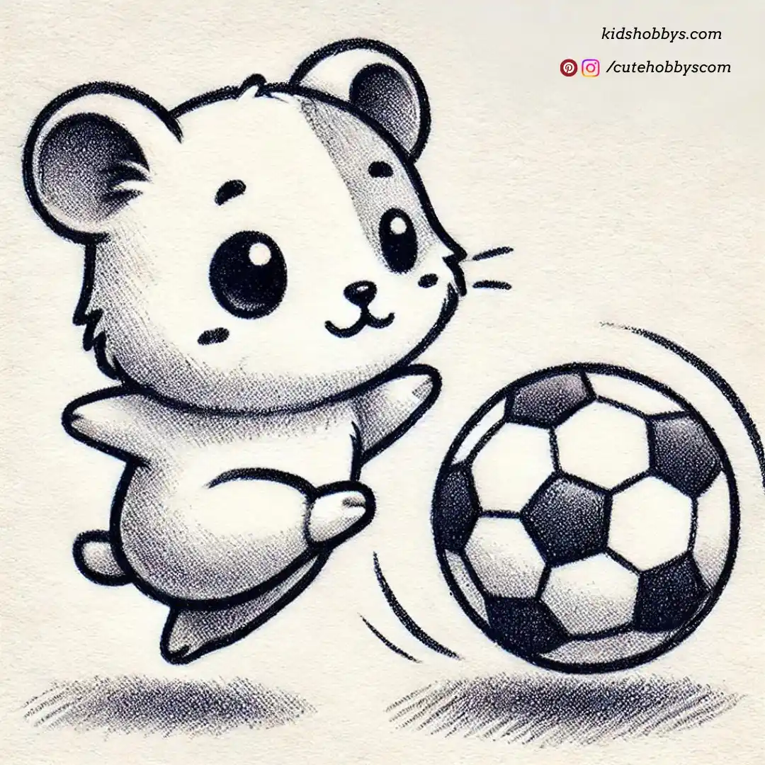 Hamster Playing Football