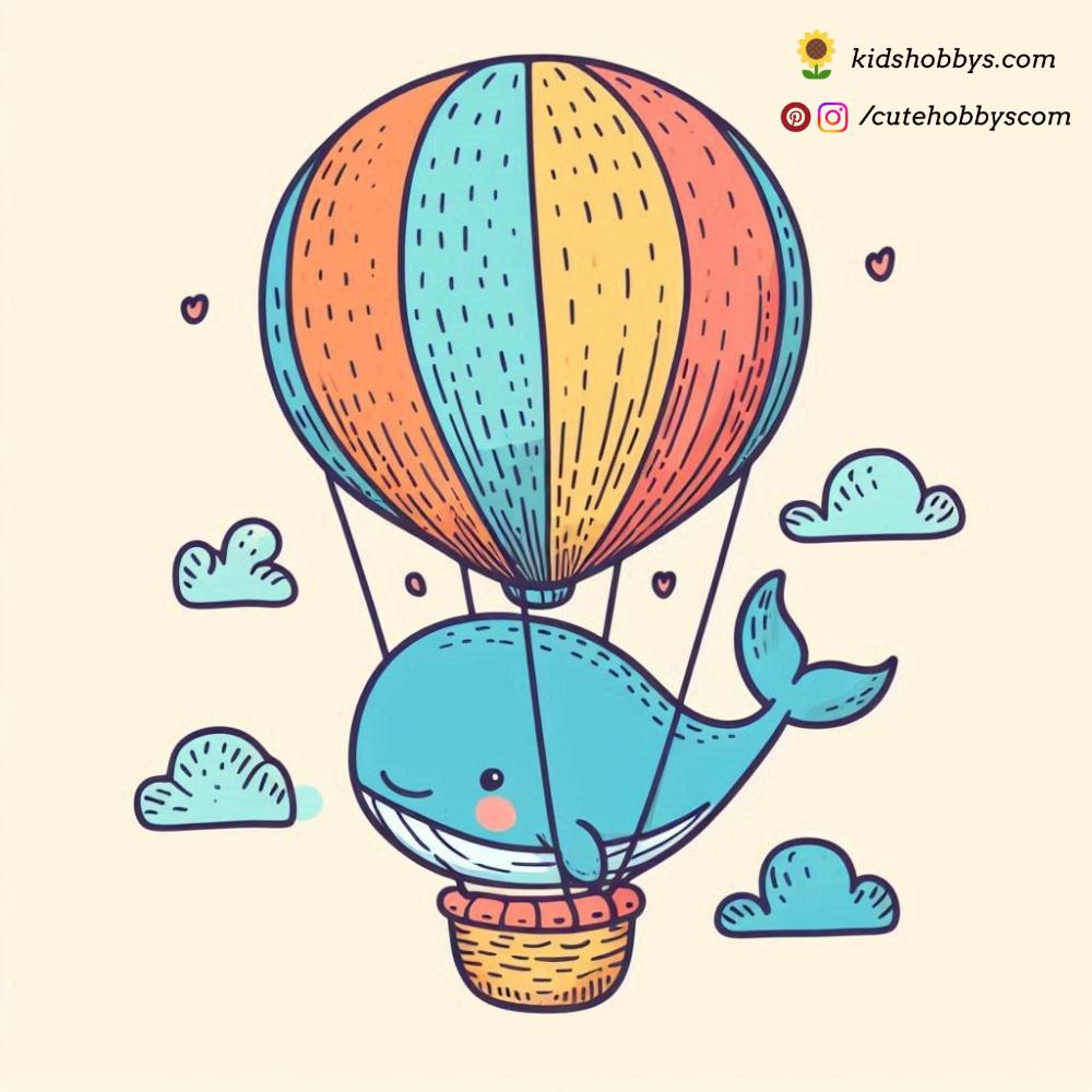 Sky High Adventure with Baby Whale in a Hot Air Balloon