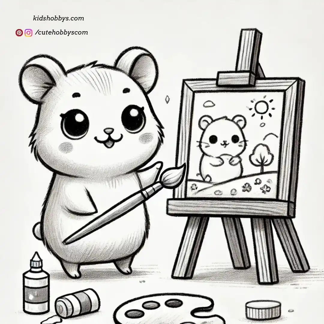 Hammy, the drawing master