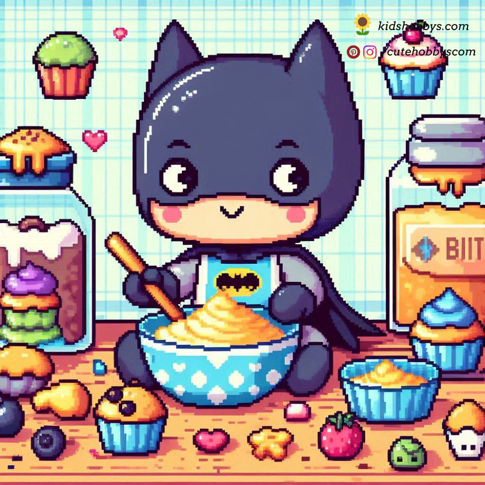 Baby Batman Baking Heroic Cupcakes! 🧁🦇