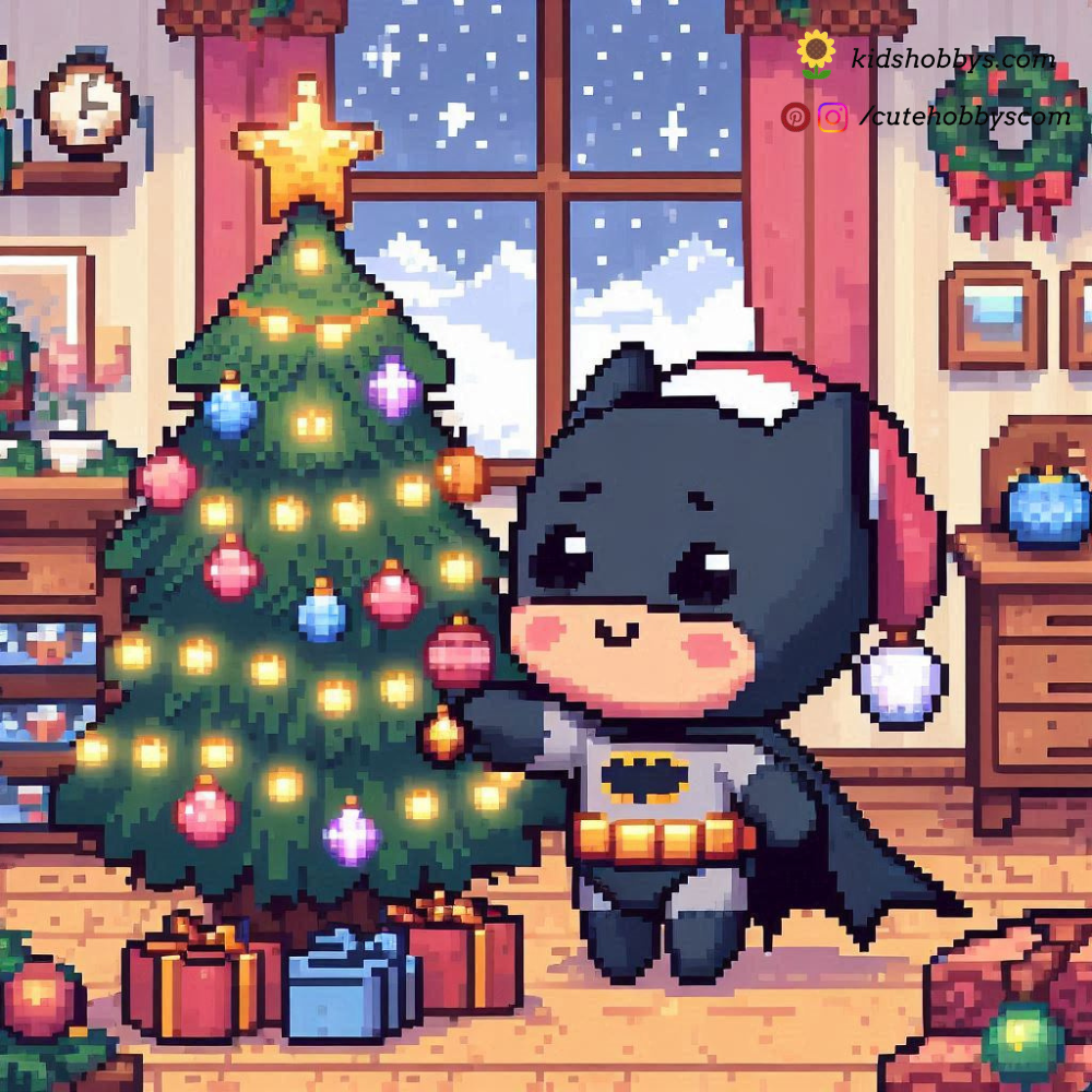 Baby Batman Decorating a Superhero Christmas Tree! 🎄