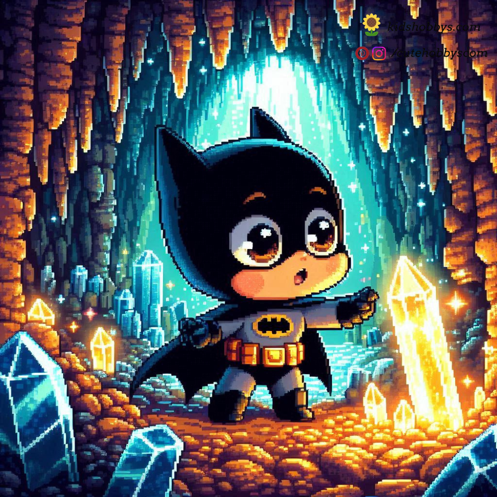 Baby Batman Exploring a Magical Cave! 🦇🌌