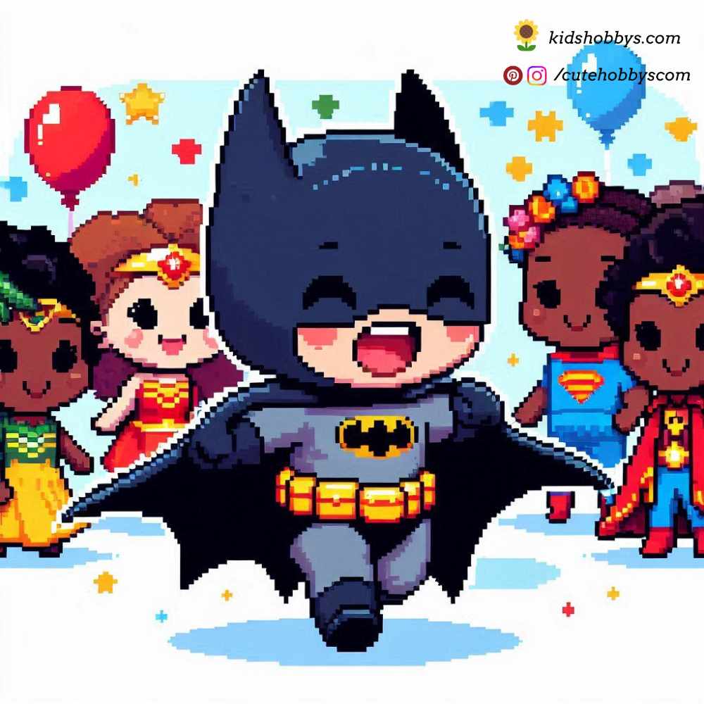 Baby Batman in a Superhero Costume Party! 🎉🦇