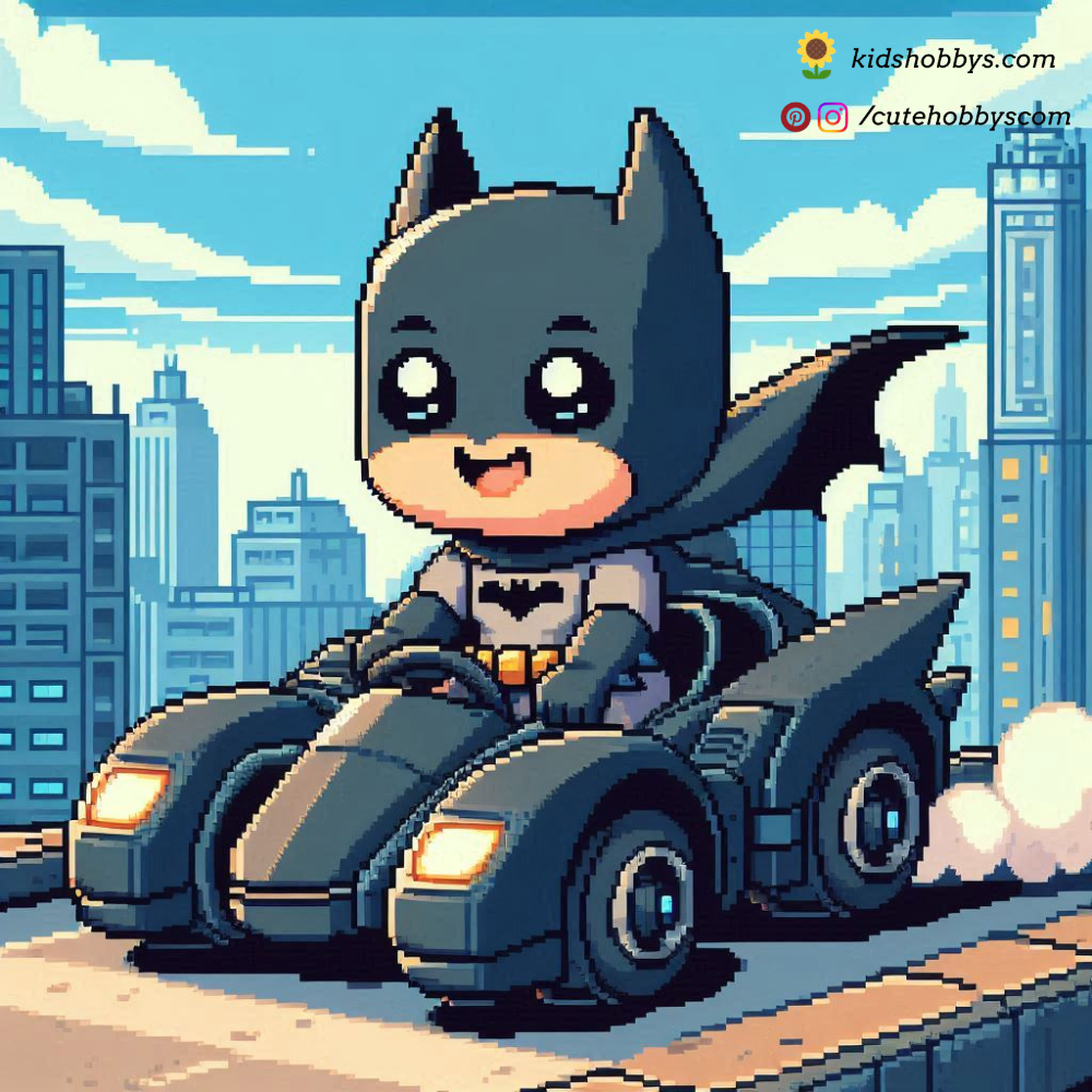 Baby Batman's First Batmobile Ride! 🦇🚗