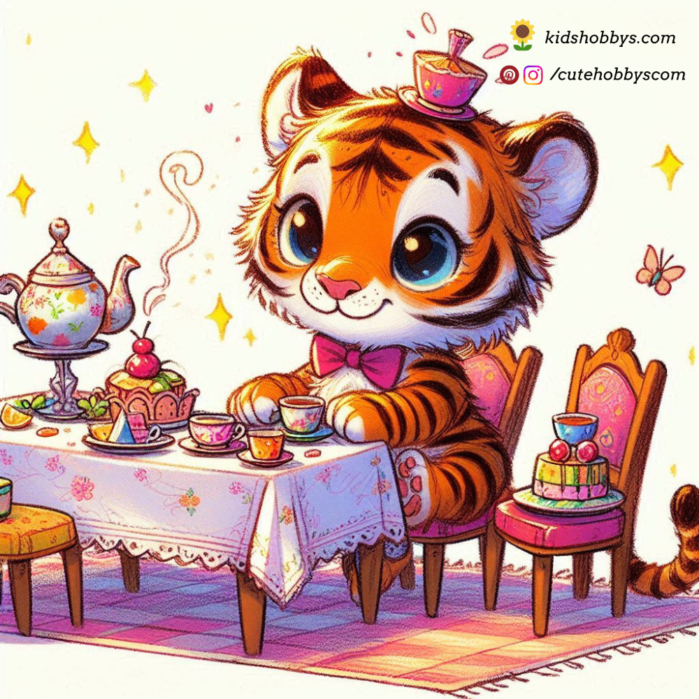 Baby Tiger’s Tea Party! ☕🐅