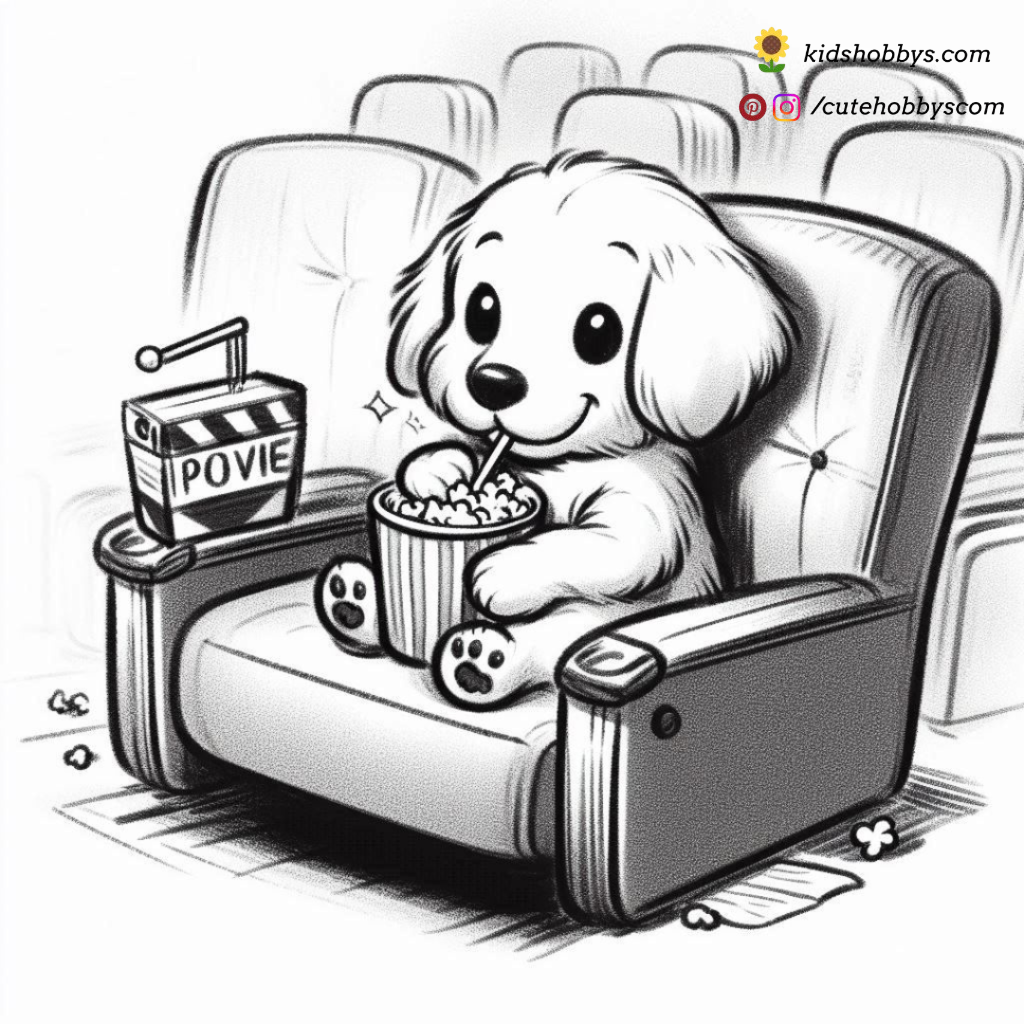 Movie Night Magic! 🍿🐶✨