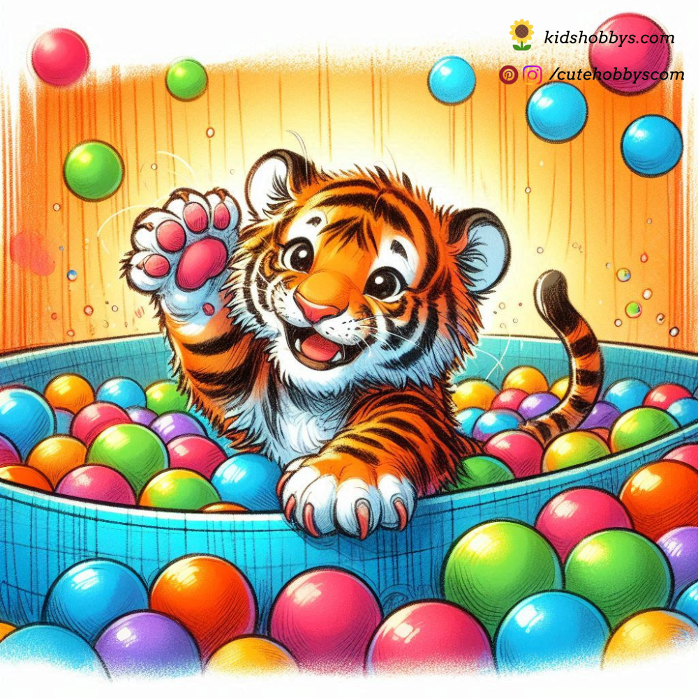 Playful Baby Tiger in a Ball Pit! 🏐🐅