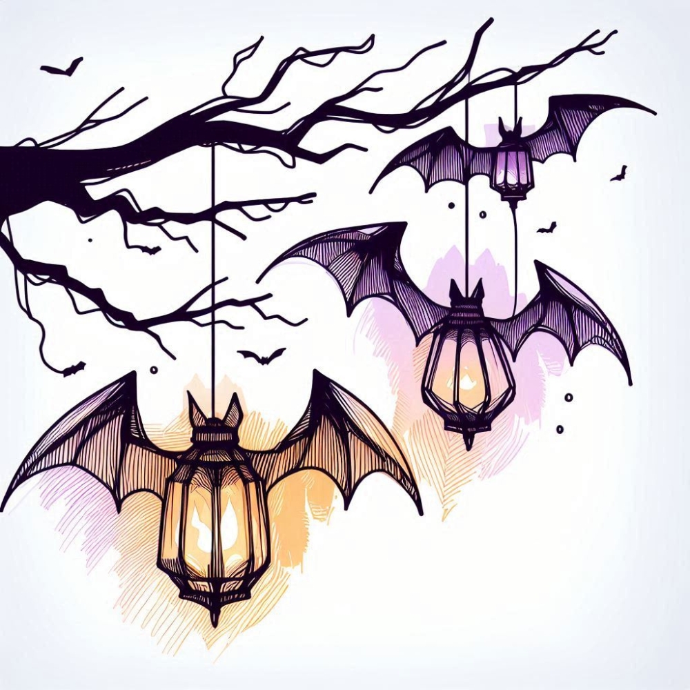 Check Out These Bat Lanterns! 🎃🦇