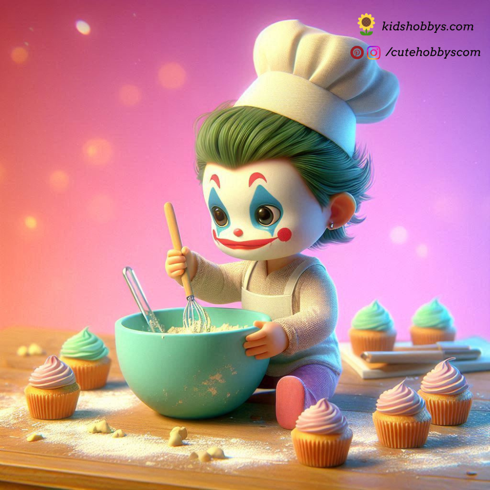 Ever Seen Baby Joker Baking His Mini Cupcakes Are a Delight!