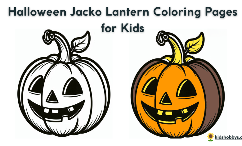 Halloween Jacko Lantern Coloring Pages for Kids