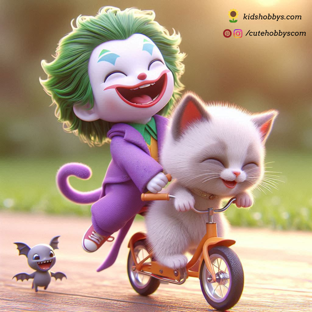 Hold Tight, Little Kitten! Our Mischievous Joker's First Bicycle Ride