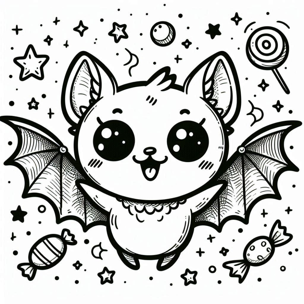 It’s a Cute Cartoon Bat! 🦇🎨