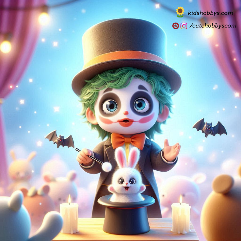 Joker’s Mini Magic Show, pulling Bat Bunnies from a Hat!