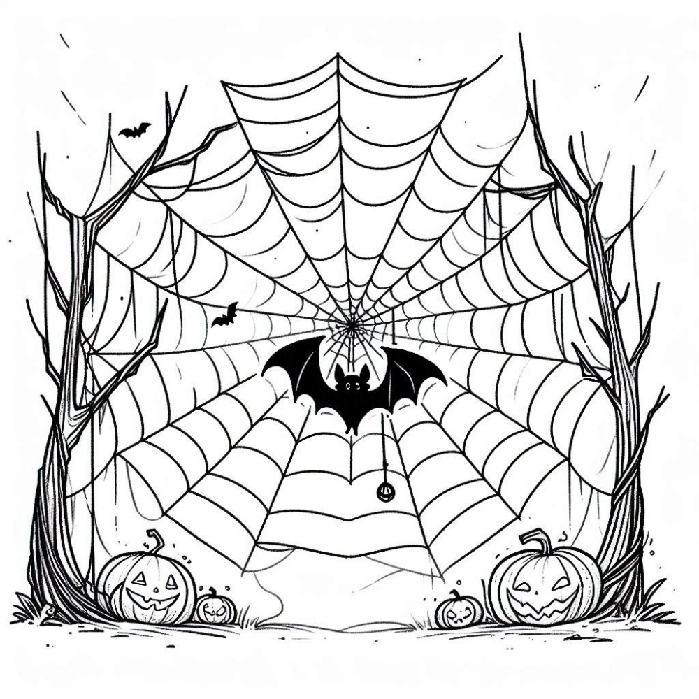 Oh No, This Bat is Stuck in a Spider Web! 🕸️🦇