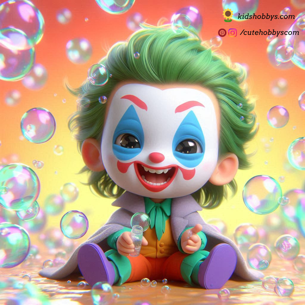 What's This Joker Playing with Bubbles Watch Them Float Around Him!